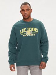 Lee Bluza Varsity 112349109 Zielony Regular Fit. Zielone bluzy Lee, m, bez wzorów, z bawełny, bez kaptura. Za 179.99 zł.