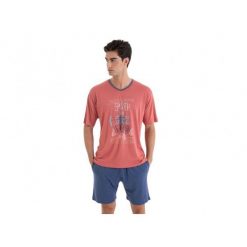 Piżama męska rozm. XL Gent L251311 Skilled Sailor. Czerwone piżamy Massana Homewear, l, z aplikacjami, z bawełny, bez ramiączek. W wyprzedaży za 189.00 zł.