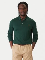 Polo Ralph Lauren Polo 710671785044 Zielony Regular Fit. Zielone koszulki polo Polo Ralph Lauren, m, bez wzorów, z bawełny, bez kołnierzyka, bez ramiączek. Za 659.99 zł.