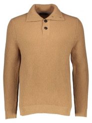 Maerz Muenchen Wełniany sweter w kolorze karmelowym rozmiar: 60. Brązowe swetry nierozpinane Maerz Muenchen, bez wzorów, z wełny, bez kołnierzyka, bez ramiączek. Za 404.99 zł.