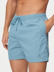 Calvin Klein Swimwear Szorty kąpielowe KM0KM01080 Niebieski Regular Fit. Niebieskie kąpielówki Calvin Klein Swimwear, m, bez wzorów, z syntetyku. Za 159.99 zł.
