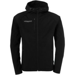 Kurtka softshell Uhlsport Essential. Czarne kurtki Uhlsport, bez wzorów, z polaru, bez kaptura. W wyprzedaży za 403.95 zł.