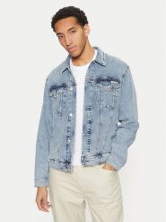Calvin Klein Jeans Kurtka jeansowa J30J326552 Niebieski Straight Fit. Niebieskie kurtki Calvin Klein Jeans, l, bez wzorów, z bawełny, bez kaptura. Za 439.99 zł.