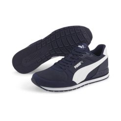 Buty do chodzenia męskie Puma ST Runner v3 Mesh. Białe buty do biegania Puma, bez wzorów, z materiału, bez zapięcia, do biegania. Za 268.00 zł.