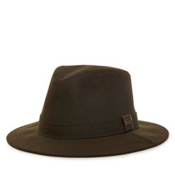 Kapelusz Barbour. Brązowe kapelusze Barbour, bez wzorów. Za 359.99 zł.