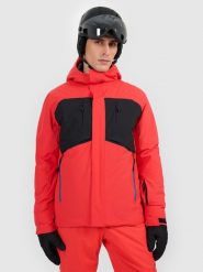 4F Kurtka narciarska membrana 10000 męska - czerwona M. Czerwone kurtki narciarskie i snowboardowe 4F, m, bez wzorów, narciarskie. Za 699.99 zł.