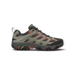 Buty trekkingowe męskie Merrell Moab 3 GTX. Szare buty turystyczne Merrell, bez wzorów, z materiału, bez zapięcia, trekkingowe. Za 799.00 zł.