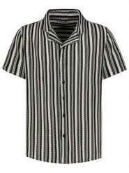 Sublevel Koszula - Regular fit - w kolorze czarno-białym rozmiar: M. Białe koszule Sublevel, m, bez wzorów, bez kołnierzyka, bez ramiączek. Za 100.99 zł.