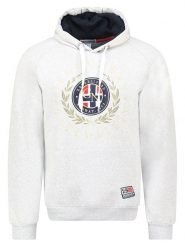 Geographical Norway Bluza "Giger" w kolorze białym rozmiar: M. Białe bluzy Geographical Norway, m, bez wzorów, z bawełny, z kapturem. Za 141.19 zł.