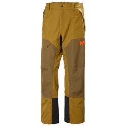 Spodnie narciarskie Helly Hansen Emiko Shell. Brązowe spodnie narciarskie i snowboardowe Helly Hansen, m, bez wzorów, narciarskie. W wyprzedaży za 867.60 zł.