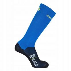 Skarpety dla dorosłych do narciarstwa biegowego Salomon S/Race Compression. Niebieskie skarpety Salomon, bez wzorów. Za 89.00 zł.