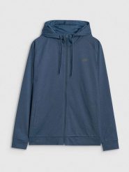 4F Bluza w kolorze granatowym rozmiar: 3XL. Niebieskie bluzy 4F, xl, bez wzorów, z materiału, bez kaptura. Za 90.95 zł.