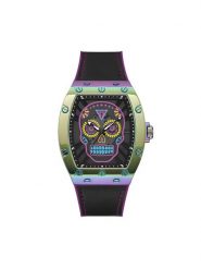 Guess Zegarek Day of The Dead Santa Muerte GW0506G2 Czarny. Czarne, analogowe zegarki Guess. Za 799.99 zł.