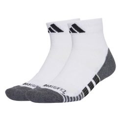 Skarpety Performance CLIMACOOL Cushioned Quarter 3-Pack. Białe skarpety Adidas, bez wzorów, z materiału. W wyprzedaży za 42.22 zł.