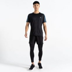 Abaccus II Dare 2B męskie legginsy fitness. Czarne legginsy długie sportowe Dare 2B, m, bez wzorów, do biegania. W wyprzedaży za 126.70 zł.