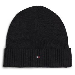 Czapka Tommy Hilfiger. Szare czapki zimowe Tommy Hilfiger, bez wzorów. Za 169.99 zł.
