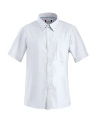 Clique Koszula Cambridge Oxford krótki rękaw 100% bawełna biała – white. Białe koszule CLIQUE, l, bez wzorów, z bawełny, bez kołnierzyka, bez ramiączek. Za 216.03 zł.