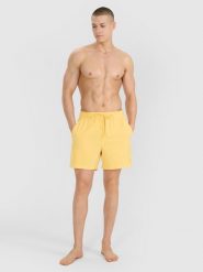 4F Spodenki plażowe męskie - żółte XL. Żółte szorty 4F, m, bez wzorów, z materiału, wakacyjne. Za 79.99 zł.