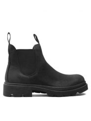 ECCO Sztyblety Grainer M 21470402001 Czarny. Czarne botki sznurowane ecco, bez wzorów, z nubiku, bez obcasa, bez zapięcia. Za 829.99 zł.
