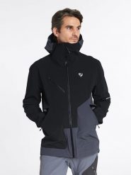 Ziener Kurtka funkcyjna "Nuro" w kolorze czarno-szarym rozmiar: 46. Czarne kurtki outdoor i hardshell Ziener, m, bez wzorów, z materiału, bez kaptura. Za 375.98 zł.