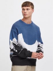 Solid Sweter 21108047 Niebieski Regular Fit. Niebieskie swetry rozpinane Solid, m, bez wzorów, z syntetyku, bez kołnierzyka, bez ramiączek. Za 189.99 zł.