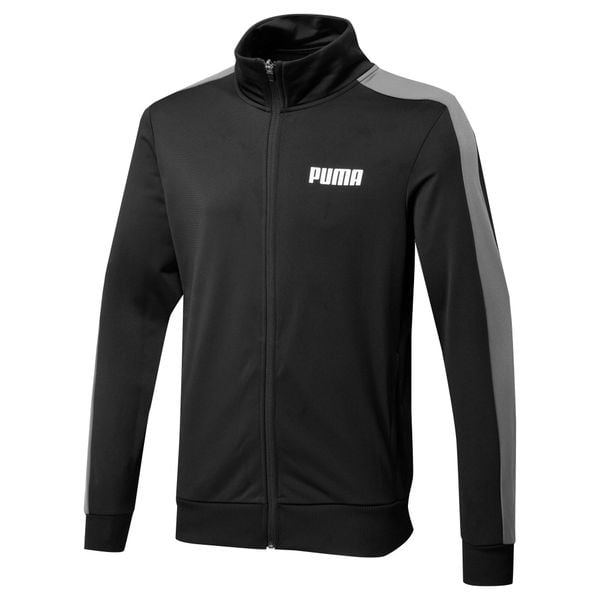 Bluza sportowa Puma Track. Czarne bluzy bez kaptura Puma, xl, bez wzorów, bez kaptura. Za 195.99 zł.