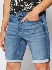 Only & Sons Szorty jeansowe Ply 22018584 Granatowy Regular Fit. Niebieskie szorty Only & Sons, m, bez wzorów, z jeansu. Za 119.99 zł.