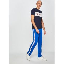 Tommy Sport - Spodnie. Niebieskie spodnie treningowe długie Tommy Sport, l, bez wzorów, z dzianiny. W wyprzedaży za 319.90 zł.