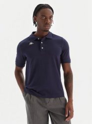 Kappa Polo Logo Sharas Mss 302B3D0 Granatowy Regular Fit. Niebieskie koszulki polo sportowe Kappa, m, bez wzorów, z bawełny, bez kołnierzyka, bez ramiączek. Za 79.99 zł.