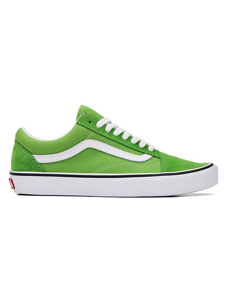 Vans Skórzane sneakersy "Old Skool" w kolorze zielonym rozmiar: 36,5. Zielone buty sportowe casual Vans, bez wzorów, bez zapięcia. Za 184.02 zł.