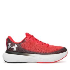 Buty do biegania Under Armour. Czerwone buty do biegania Under Armour, bez wzorów, bez zapięcia, do biegania. Za 319.99 zł.