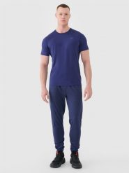 4F Spodnie treningowe szybkoschnące męskie - granatowe XL. Niebieskie spodnie treningowe długie 4F, m, bez wzorów, z dresówki. Za 179.99 zł.