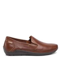 Półbuty Pikolinos. Brązowe eleganckie półbuty Pikolinos, bez wzorów, bez obcasa, bez zapięcia. Za 359.99 zł.