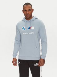 Puma Bluza BMW MMS Ess 624162 Błękitny Regular Fit. Niebieskie bluzy Puma, l, bez wzorów, z syntetyku, bez kaptura. Za 169.99 zł.