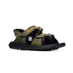 Męskie sandały turystyczne Columbia KONOS HIKER 2-STRAP 2121561383. Zielone sandały Columbia, z gumy, z okrągłym noskiem, bez zapięcia. Za 239.00 zł.