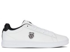 Buty męskie K-Swiss COURT SHIELD II Biały (04412-989-M). Białe buty turystyczne K-SWISS, bez wzorów, bez zapięcia, trekkingowe. Za 159.00 zł.