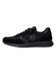 Bugatti Skórzane sneakersy "Rough" w kolorze czarnym rozmiar: 42. Czarne buty sportowe casual Bugatti, bez wzorów, bez zapięcia. Za 227.45 zł.