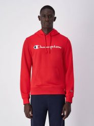 Champion Bluza w kolorze czerwonym rozmiar: L. Czerwone bluzy Champion, l, bez wzorów, z kapturem. Za 150.37 zł.