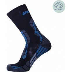 Skarpety turystyczne Outdoor - Castor - Skarpety sportowe. Niebieskie skarpetki sportowe APASOX, bez wzorów, z lycry. Za 86.95 zł.