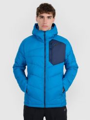 4F Kurtka puchowa trekkingowa z wypełnieniem Primaloft Silver męska - granatowa XL. Niebieskie kurtki 4F, m, bez wzorów, z materiału, bez kaptura. Za 499.99 zł.