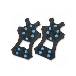 Nakładki antypoślizgowe YATE Blue Ice. Czarne buty trekkingowe YATE, bez wzorów, bez zapięcia. Za 69.99 zł.