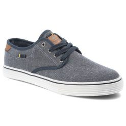 Trampki męskie Wrangler, materiałowe sznurowane na płaskiej podeszwie, szare, 20251030. Szare trampki Wrangler, m, bez wzorów, bez zapięcia. Za 159.00 zł.