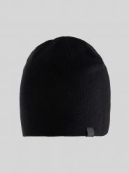 4F Czapka zimowa męska - czarna Uniwersalny. Czarne czapki zimowe 4F, bez wzorów, z materiału. Za 49.99 zł.