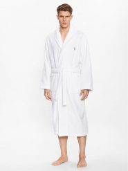 Polo Ralph Lauren Szlafrok 714899683002 Biały. Białe szlafroki Polo Ralph Lauren, m, bez wzorów, z bawełny, bez ramiączek, bez kaptura. Za 689.99 zł.