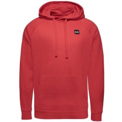 Bluza sportowa męska Under Armour Rival Fleece Hoodie. Czerwone bluzy bez kaptura Under Armour, m, bez wzorów, z bawełny, bez kaptura. Za 327.00 zł.