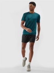 4F Spodenki do biegania szybkoschnące męskie - czarne 3XL. Czarne krótkie spodenki sportowe 4F, l, bez wzorów, z dzianiny. W wyprzedaży za 79.99 zł.