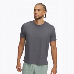 T-Shirt Męski Under Armour Koszulka Sportowa Do Biegania Szybkoschnąca. Szare t-shirty sportowe Under Armour, bez wzorów, bez ramiączek, do biegania. Za 229.99 zł.