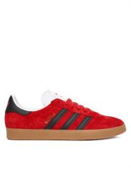 Adidas Sneakersy Gazelle IH9634 Czerwony. Czerwone buty sportowe casual Adidas, bez wzorów, ze skóry, bez zapięcia. Za 479.99 zł.