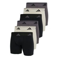 Bokserki Active Flex Cotton 6 pak. Czarne bokserki Adidas, m, bez wzorów, z bawełny. Za 311.00 zł.