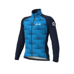 Kurtka rowerowa męska Alé Cycling Solid Sharp. Niebieskie kurtki ALÉ CYCLING, m, bez wzorów, bez kaptura. W wyprzedaży za 502.95 zł.